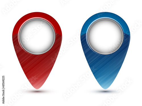 Free Download vector colorful map markers - GFXLoad