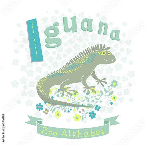 Letter I - Iguana
