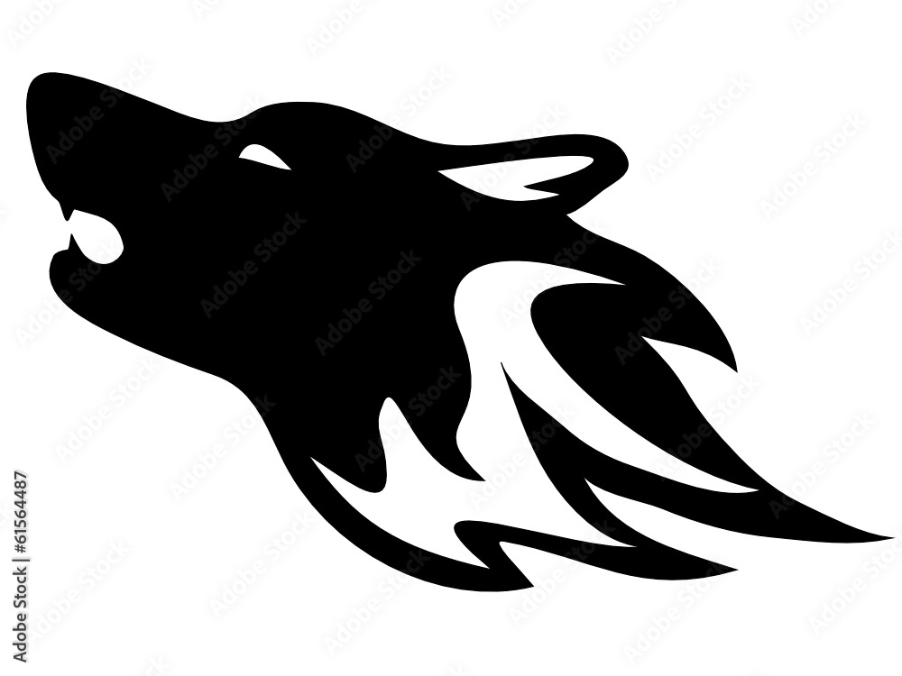 tribale-maan-en-wolf
