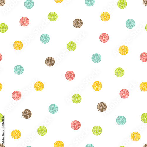 Polka dot. Cute seamless pattern.