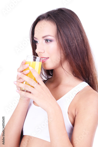 Beautiful girl with fresh j...