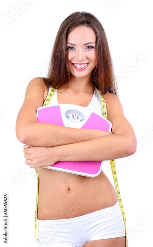 Beautiful young woman with ...