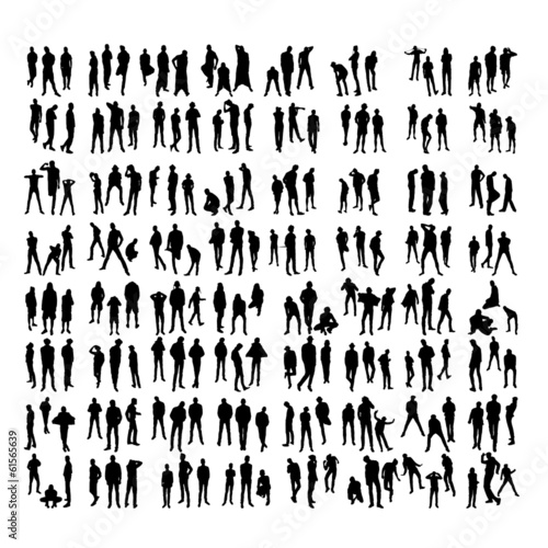 Two hundred Model Silhouettes of men. Part 1.