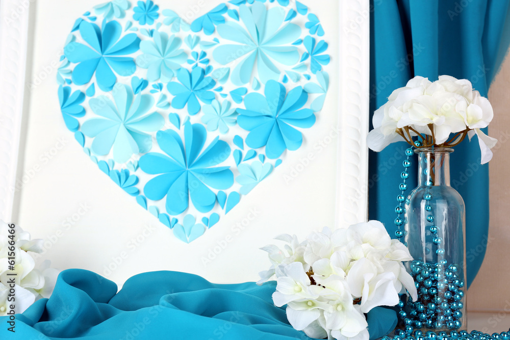 Obraz premium Home decor with handmade picture