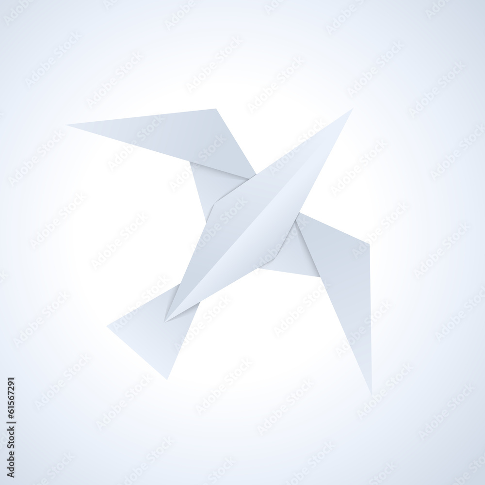 Vector Logo dove in flight Vector Logo dove in flight