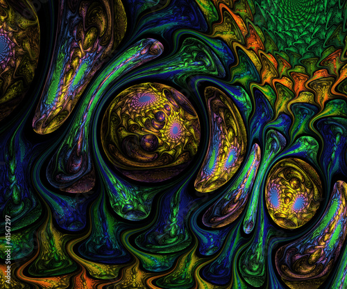 Wallpaper Mural Computer generated fractal artwork Torontodigital.ca