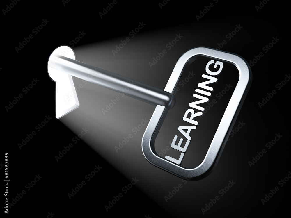 Education concept: Learning on key Education concept: Learning on key