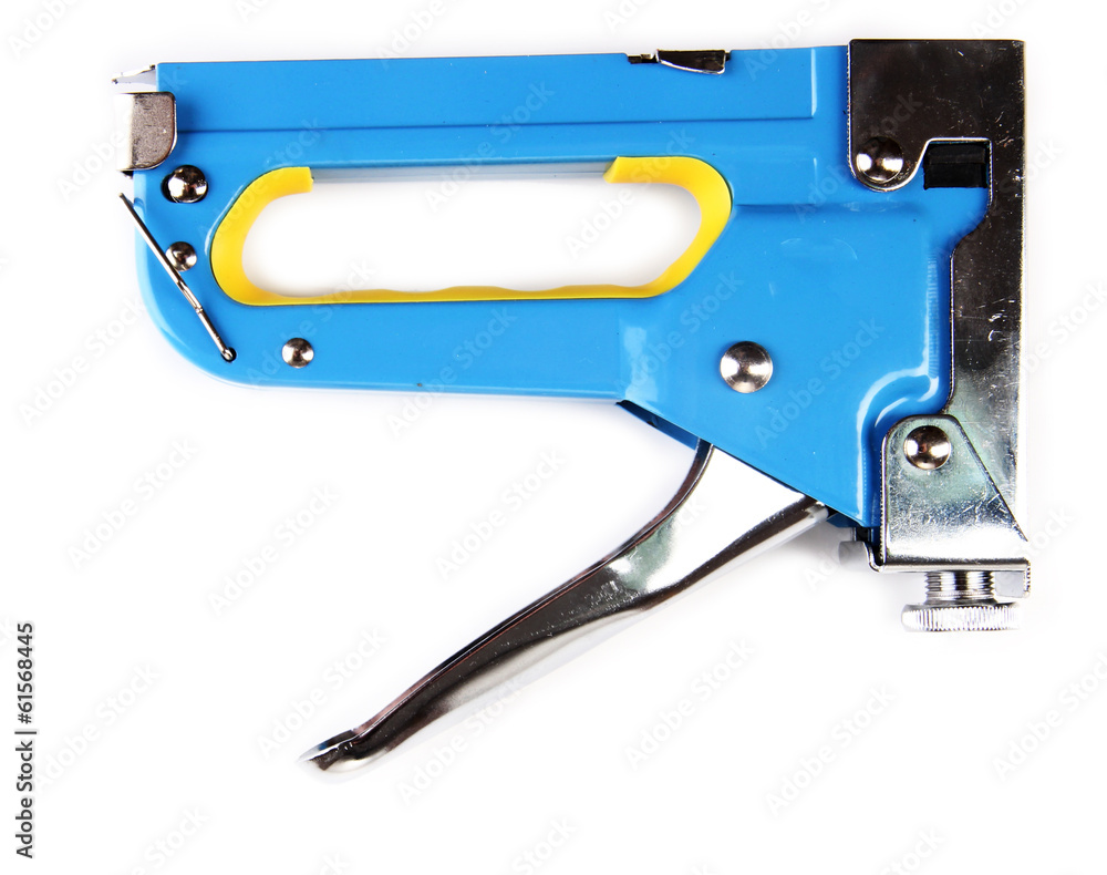 Construction stapler isolated on white Construction stapler isolated on white