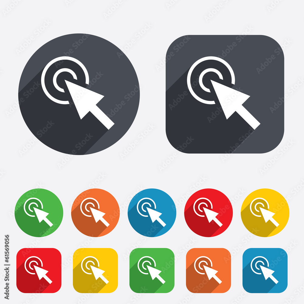 Mouse cursor sign icon. Pointer symbol. Mouse cursor sign icon. Pointer symbol.