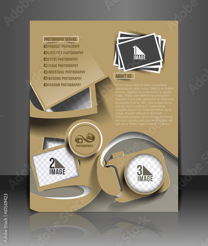 Photography Studio Back Flyer Template