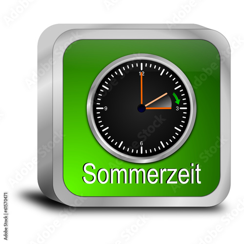 Zeitumstellung Sommerzeit Button