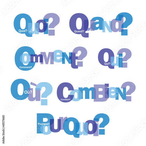 "QUESTIONS" (FAQ pourquoi comment combien qui où quoi quand)