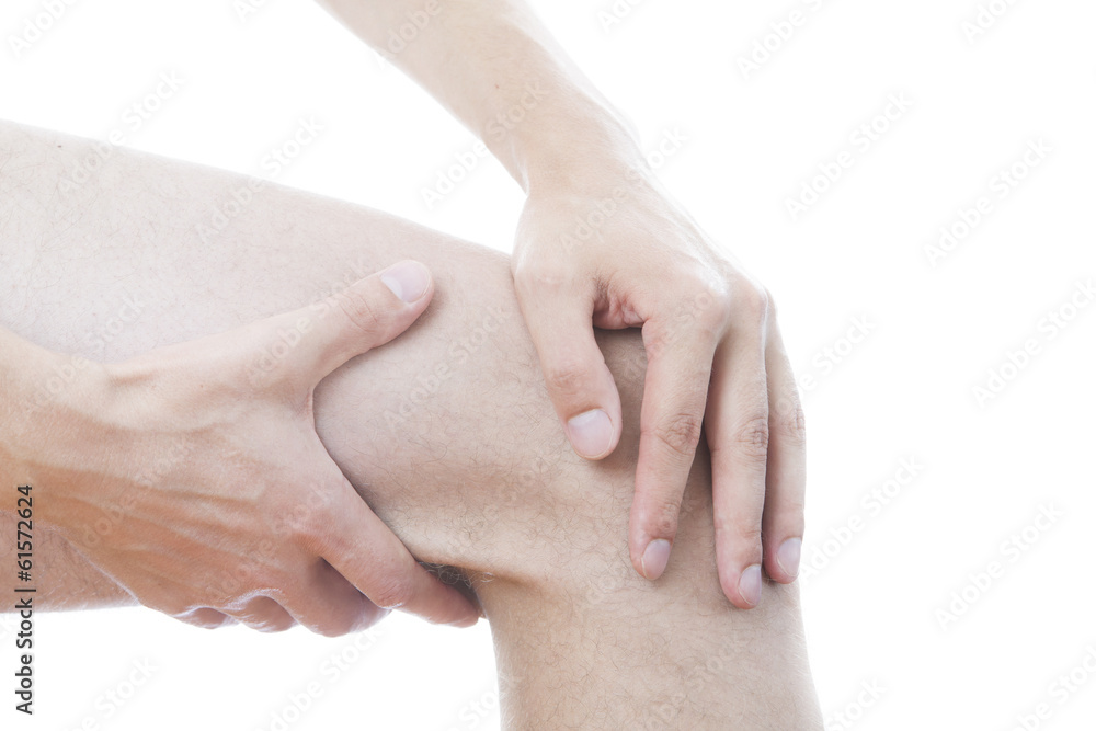 Fototapeta premium Knee pain in men