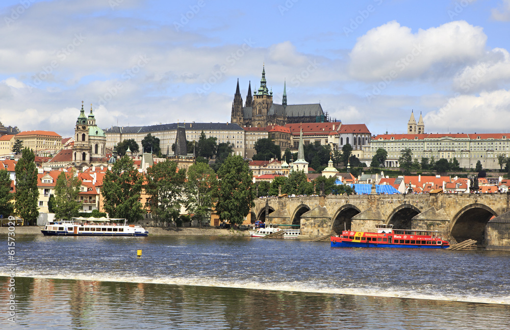 Obraz premium Prague Castle and river Vltava.