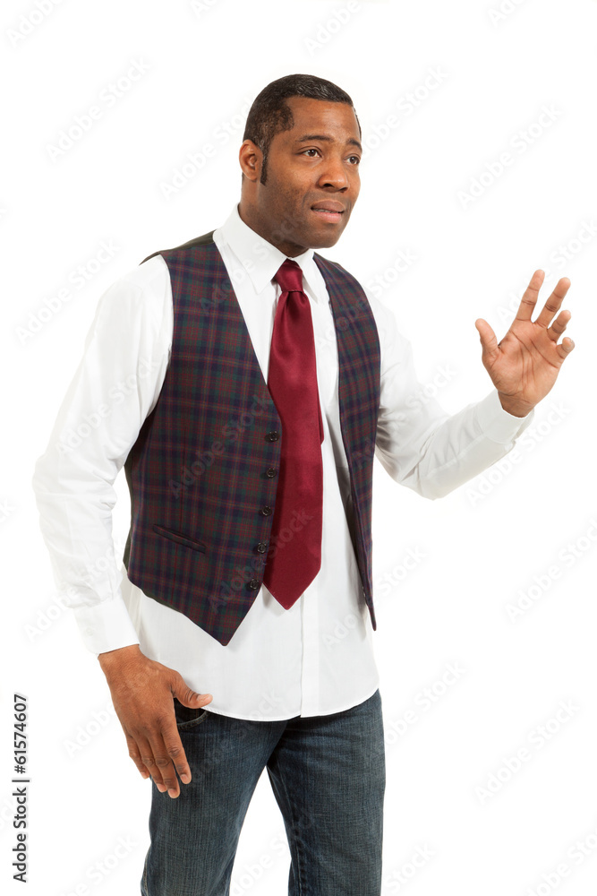 black man isolated on white background black man isolated on white background
