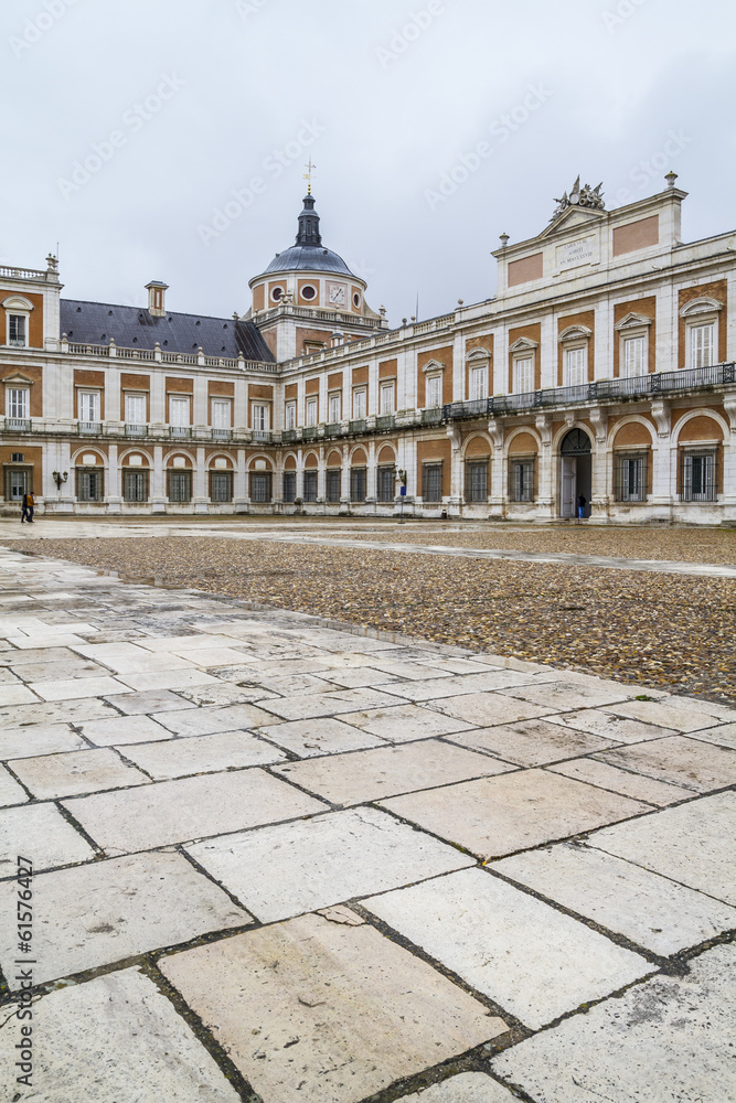 Fototapeta premium Main facade.Palace of Aranjuez, Madrid, Spain.World Heritage Sit