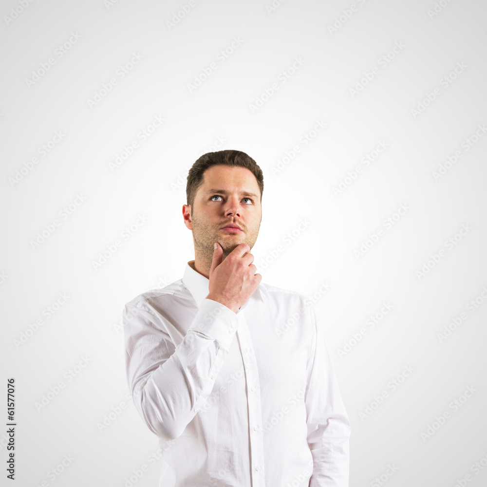 man thinking man thinking