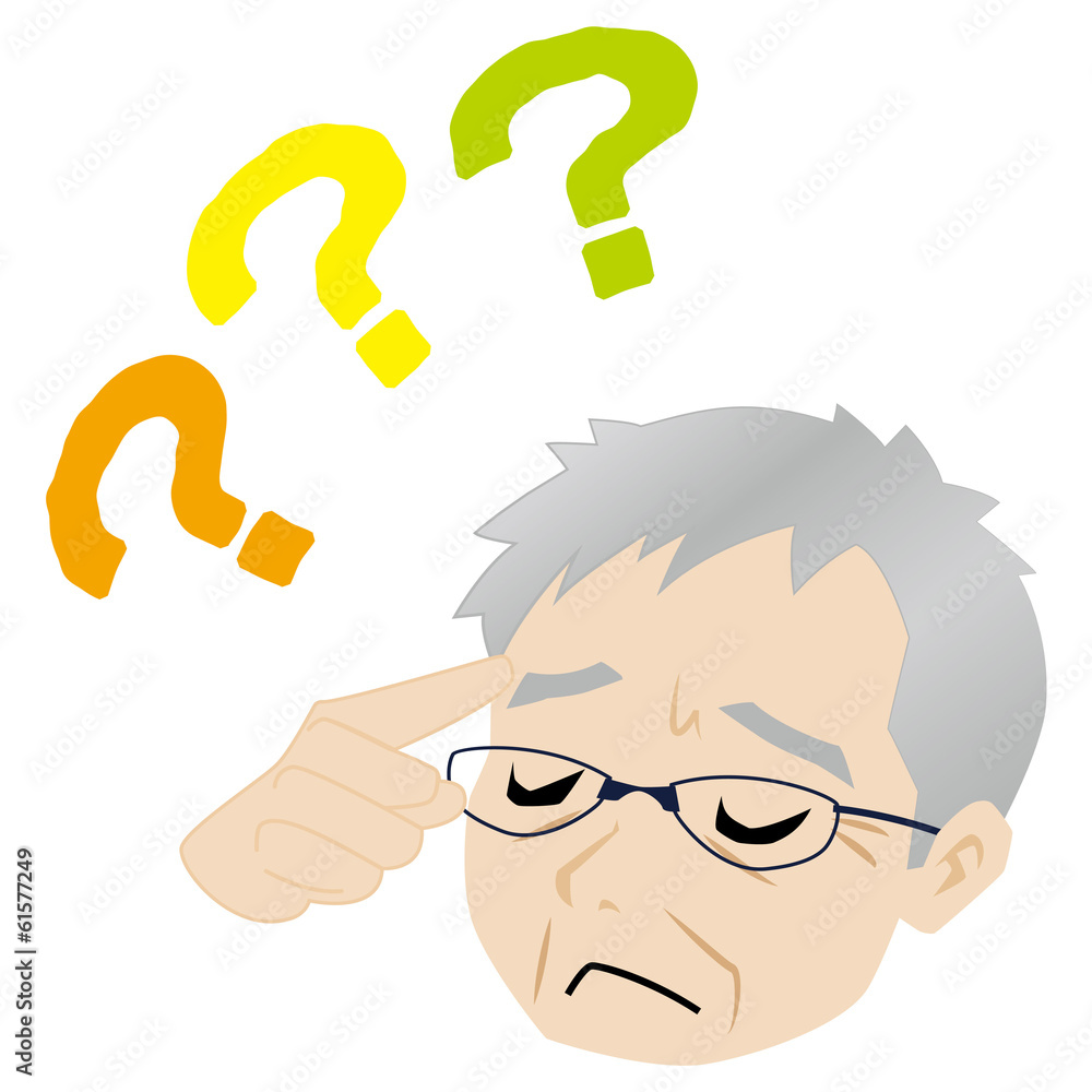 わからないおじいちゃん Stock イラスト Adobe Stock