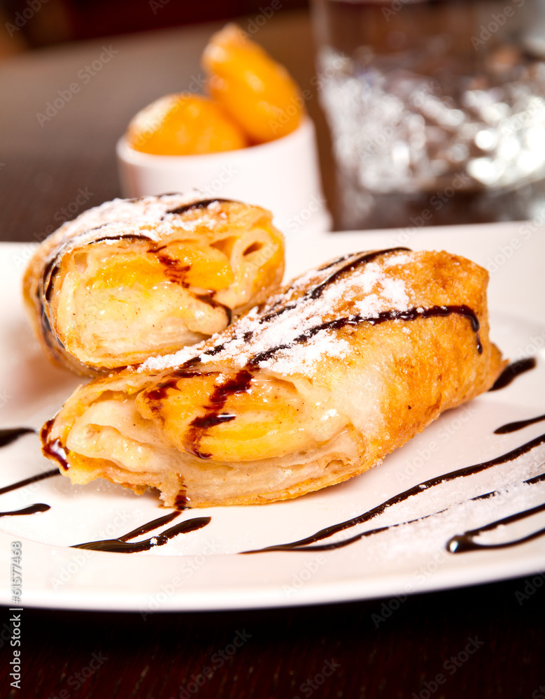 Peach dessert roll Peach dessert roll