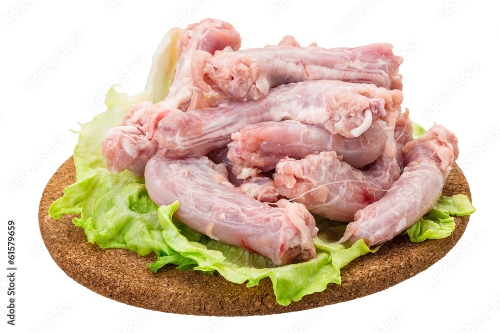 Raw chicken neck