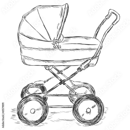 Vector Sketch Illustration - Buggy