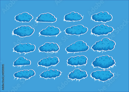 design of clouds Vector illustration