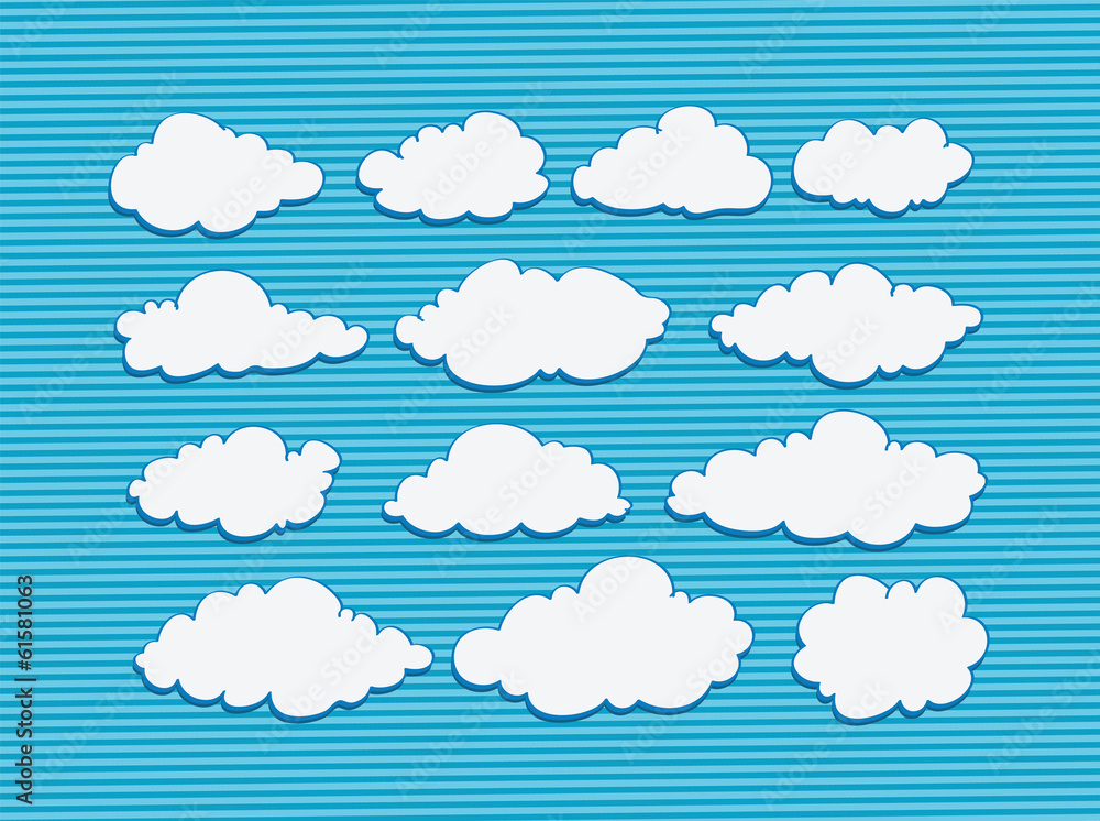 design of clouds Vector illustration design of clouds Vector illustration