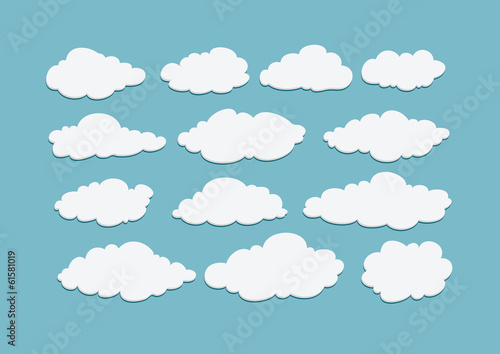 design of clouds Vector illustration