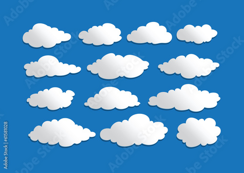 design of clouds Vector illustration