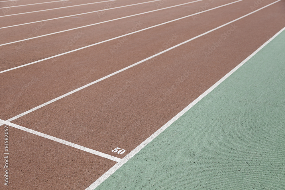 Detail of a running track