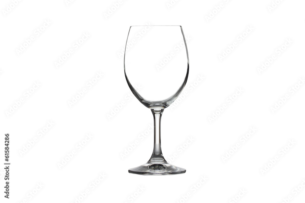 Wine glass isolated.