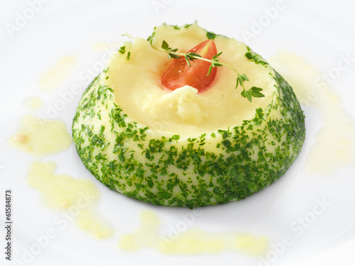 Mashed potatos with herbs