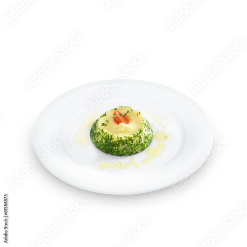 Mashed potatos with herbs