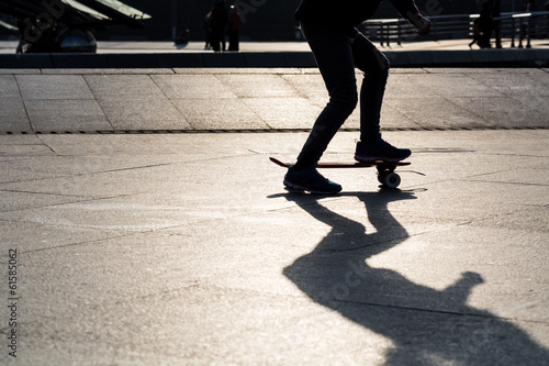 Silhouette skateboard