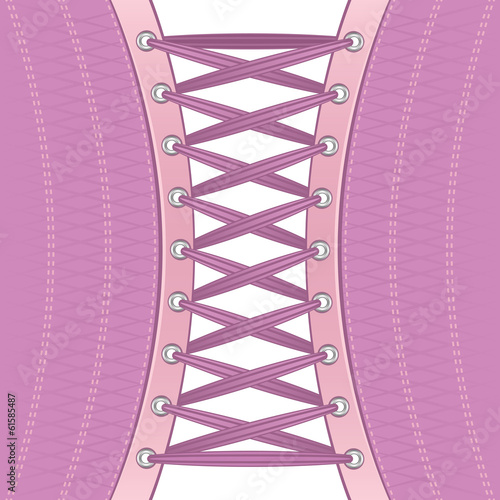 Canvas Print Pink corset