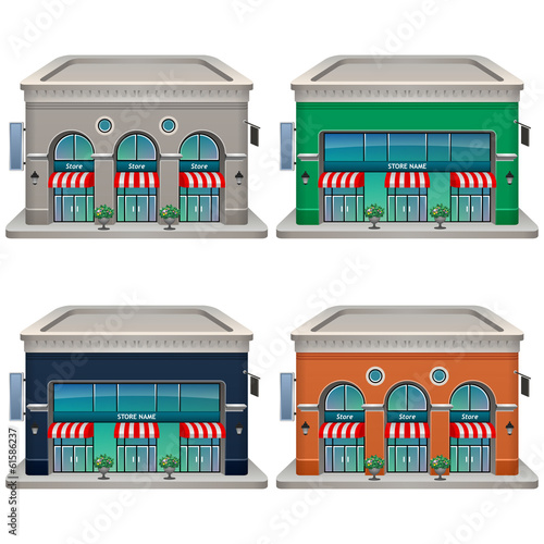 Store icon set.