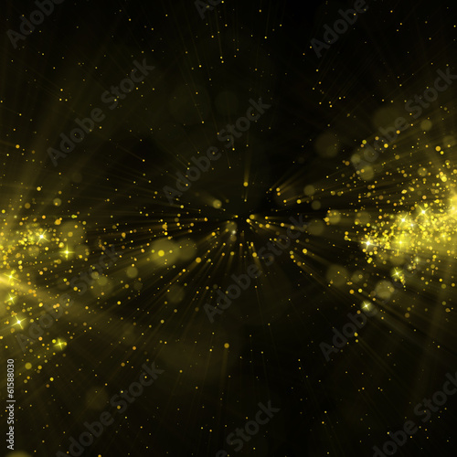 Glittering stars on bokeh background
