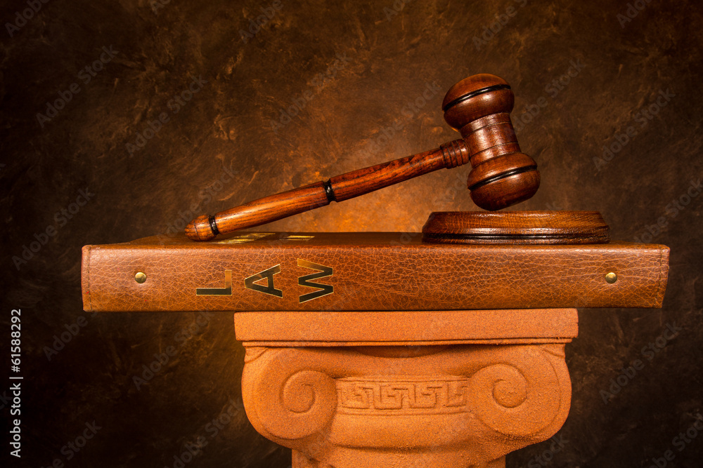 Justice Gavel on law book StockFoto Adobe Stock
