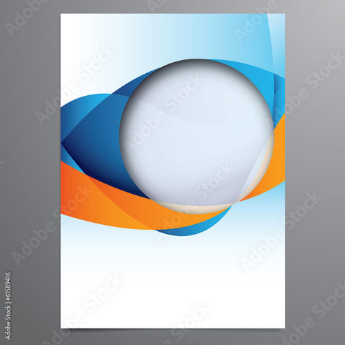 vector business brochure, flyer template