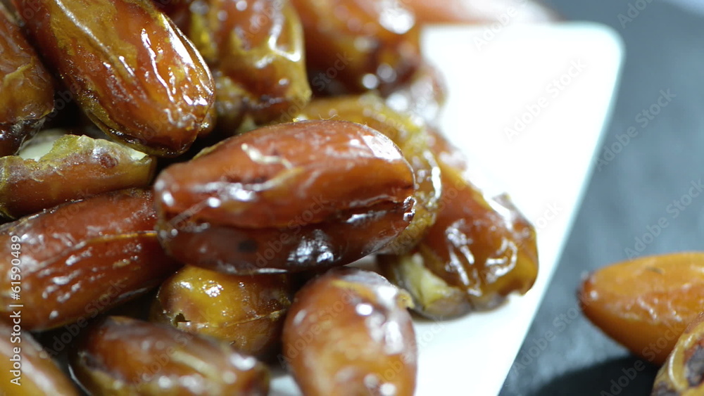 Rotating Dried Dates (loopable full HD video) Rotating Dried Dates (loopable full HD video)