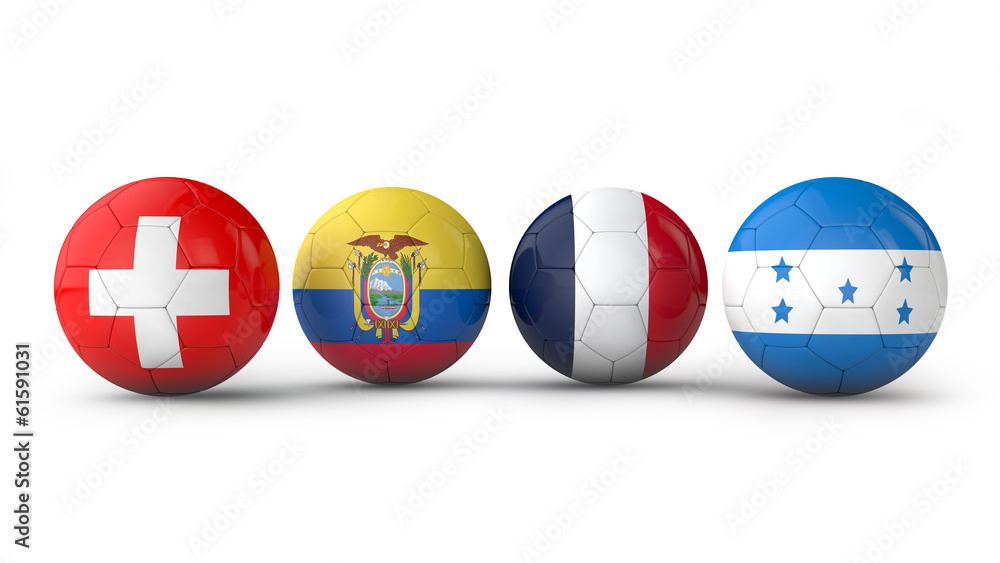 Naklejka premium balls with flags