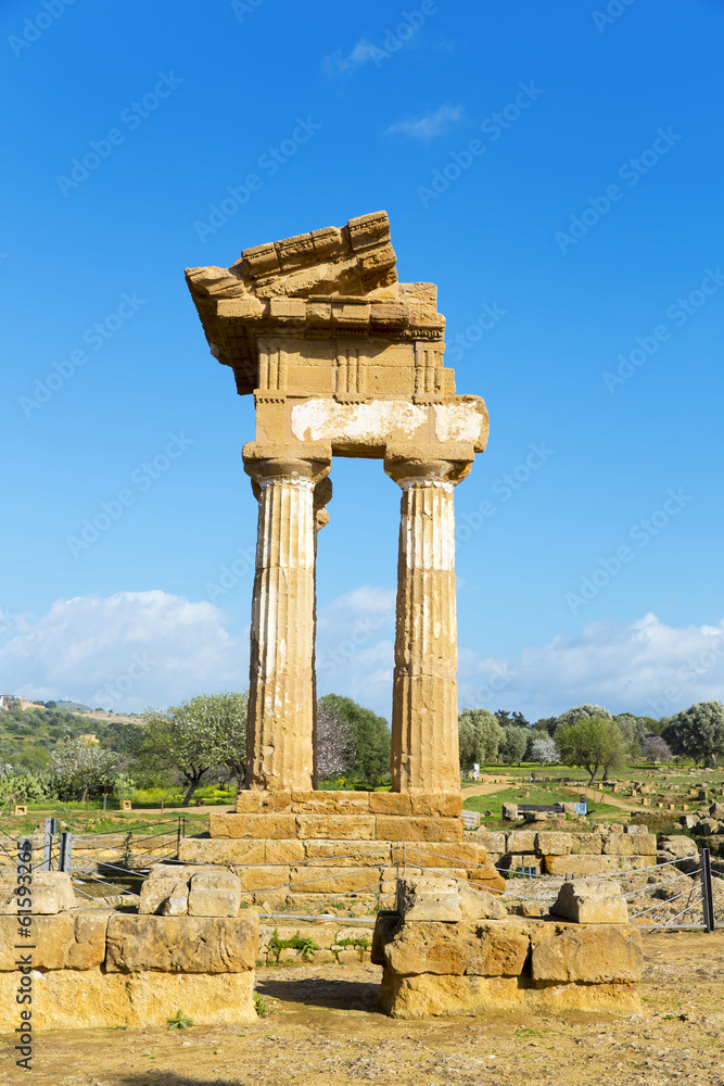 Ancient Greek Temple of the Dioscuri Ancient Greek Temple of the Dioscuri