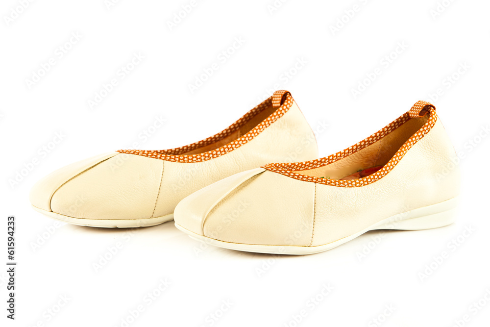 Naklejka premium shoes on white background