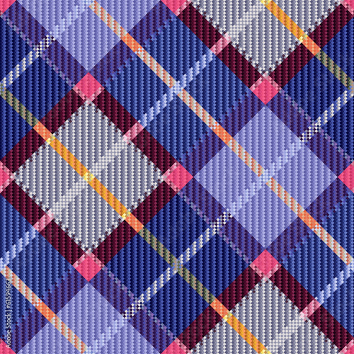 Checkered seamless diagonal tartan texture