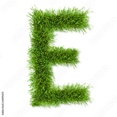 Grass letter photo