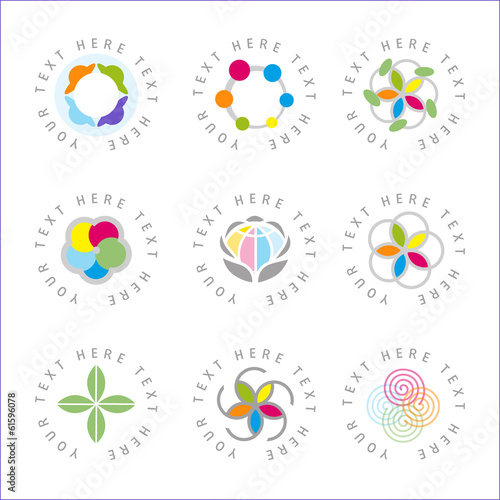 Vector color design elements.