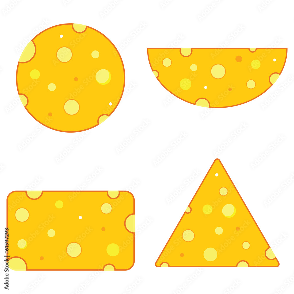 Cheese different shape Cheese different shape