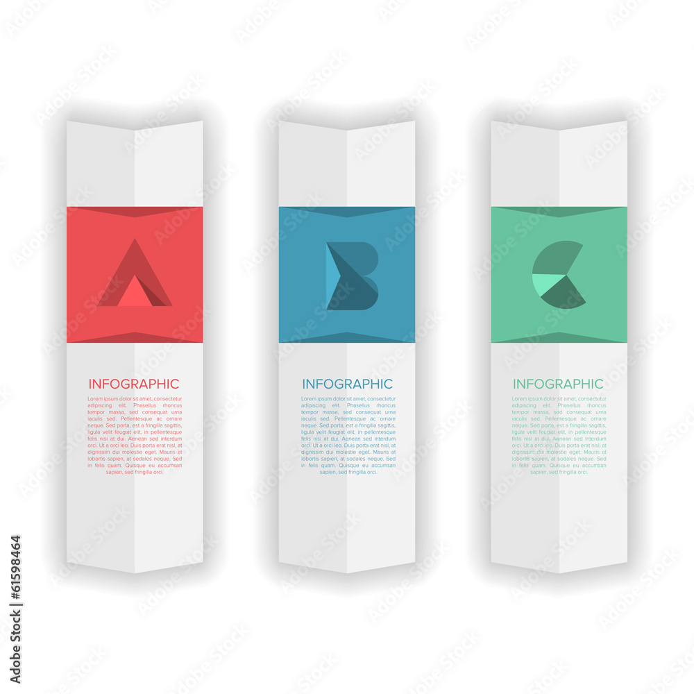 Modern Minimal Design Infographic Template with Alphabet Modern Minimal Design Infographic Template with Alphabet