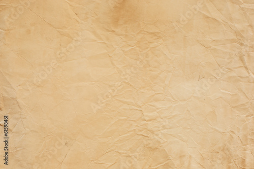 old crumpled paper texture light brown