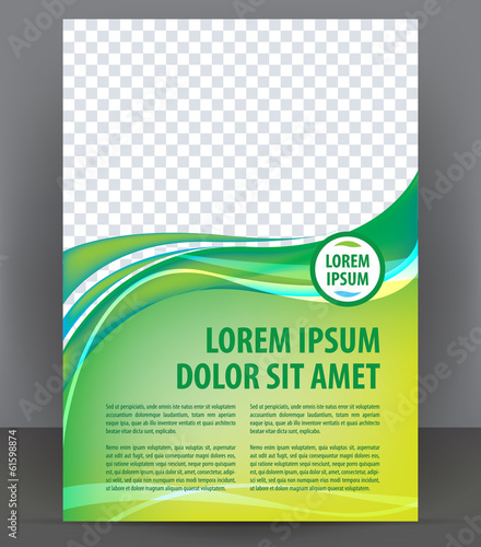 Vector brochure, flyer, magazine and cover empty template